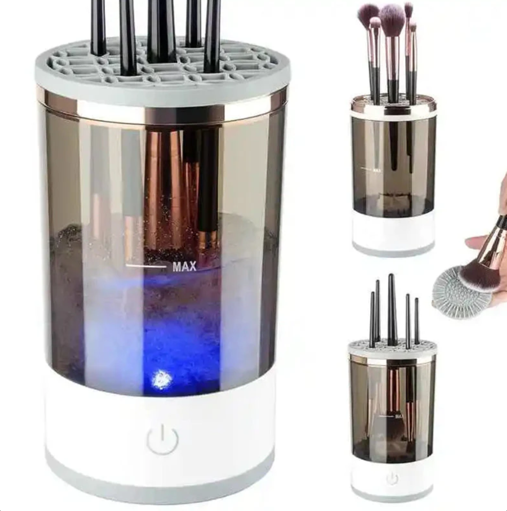 Illume Vanity Electric Brush Cleaner – USB portable, automatic, for quick and efficient cleaning.